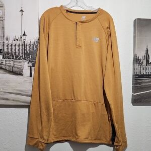 New Balance Men's Mustard Long Sleeve Shirt